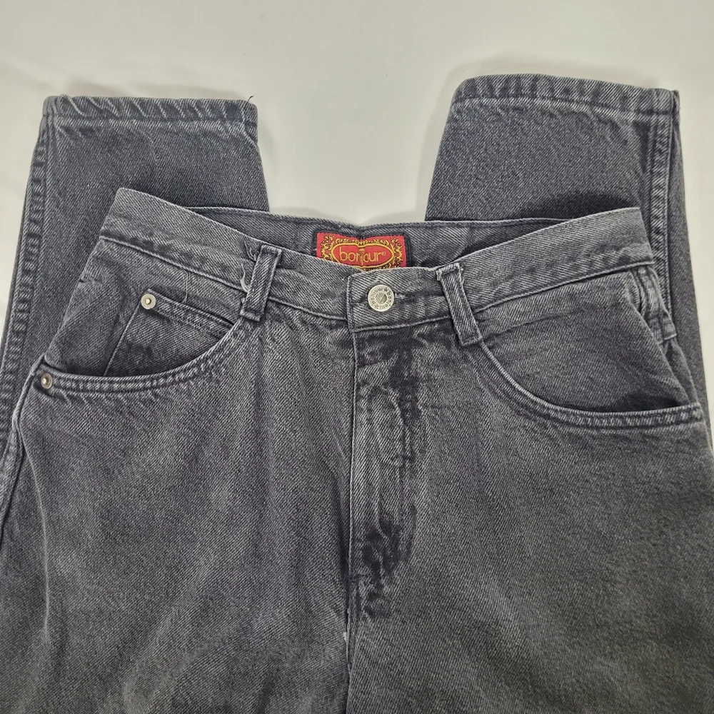 Bonjour Vintage 90s Y2k High Waist Jeans Size 11/ 12 Petite (See Measurements)
